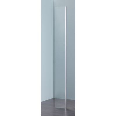 Royal Plaza Parri hoekdeel 25x200cm zilver profiel en helder glas met clean coating