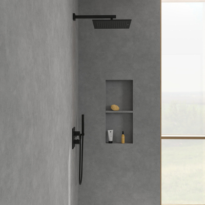 Villeroy & Boch Universal Showers hoofddouche - 35cm - vierkant - mat zwart