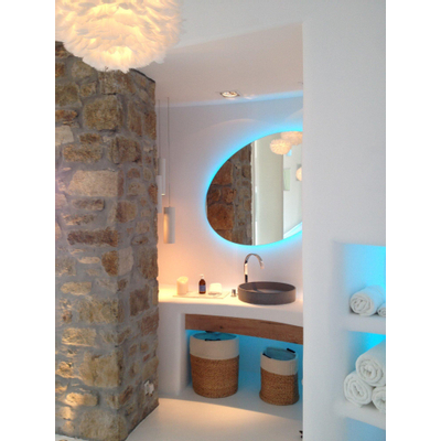 Urbi et Orbi Circum 48 opbouw wastafel beton ivoor OUTLETSTORE