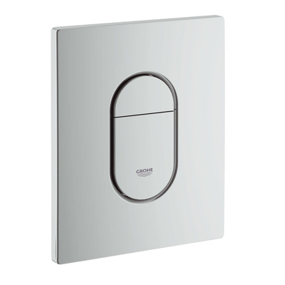 Geberit 300 basic toiletset inclusief Grohe inbouwreservoir en Grohe Arena bedieningsplaat mat chroom