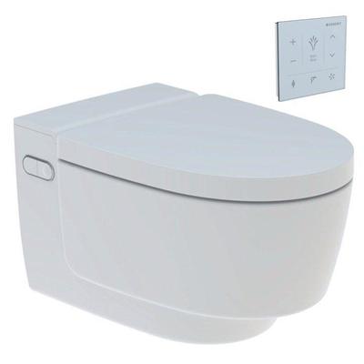 Geberit AquaClean Mera Comfort Douche WC - geurafzuiging - warme luchtdroging - ladydouche - softclose - wandbediening glans wit