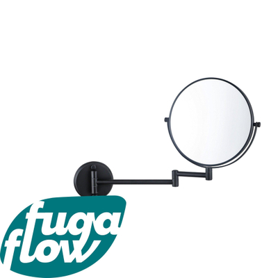 Fugaflow make-up spiegel - 20cm - rond - mat zwart -
