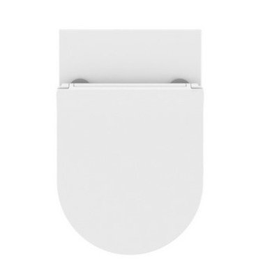 Crosswater KAI X Slim zitting met softclose met quick release 36x41x5cm ABS kunststof wit