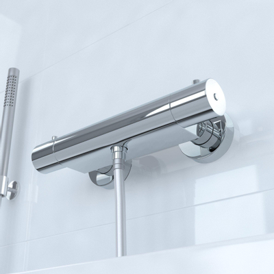 Brauer Chrome Edition Thermostaatkraan opbouw - 2 gladde knoppen - chroom SHOWROOMMODEL