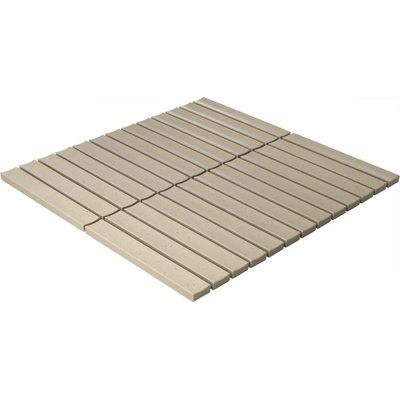 The Mosaic Factory Sevilla mozaïektegel - 29.6x29.9cm - wandtegel - Rechthoek - kitkat finger - Porselein - mat Vanilla (creme)