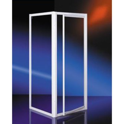 Plieger Class douchecabine vierkant met draaideur 3mm glas 90x90cm aluminium