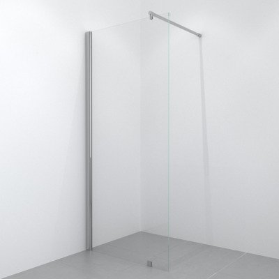 Saniclass Bellini inloopdouche 100x200cm veiligheidsglas anti kalk chroom TWEEDEKANS