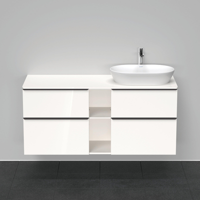 Duravit D-Neo wastafelonderkast 140x66.4x55cm 4 lades wit Mat