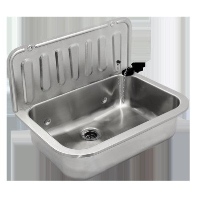 Differnz uitstortgootsteen - 49x32.5cm - RVS