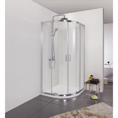 Saniclass Neptune 2142 douchecabine 90x90x200cm met lage douchebak wit