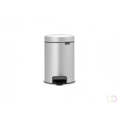 Brabantia NewIcon pedaalemmer 3 liter met kunststof binnenemmer Metallic Grey