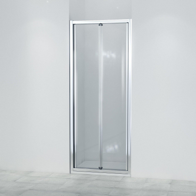 Saniclass ID05 Vouwdeur - 80x190cm - 6mm veiligheidsglas - alu profiel - anti kalk - chroom