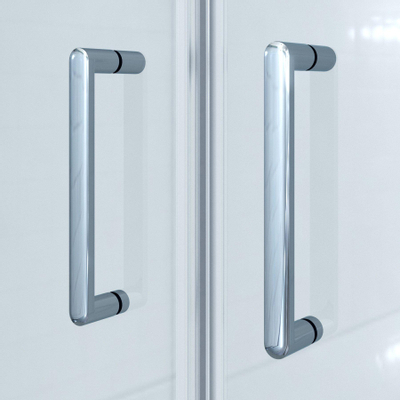 Saniclass Neptune Pendeldeur - 120x200cm - 6mm veiligheidsglas - anti kalk - chroom