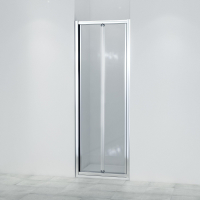 Saniclass ID05 Vouwdeur - 90x190cm - 6mm veiligheidsglas - alu profiel - anti kalk - chroom