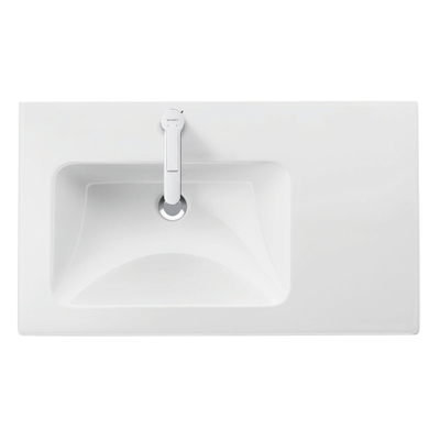 Duravit Me by starck meubelwastafel links met 1 kraangat 83 x 49 cm wit