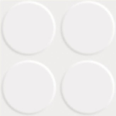 Mosa Kho Liang Decortegel 10x10cm 7.8mm witte scherf Wit