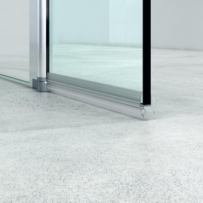 Saniclass Bellini inloopdouche draaibaar deel 30x200cm 8mm veiligheidsglas anti kalk chroom