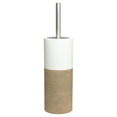 Sealskin Doppio Toiletborstel met houder Porselein Zand