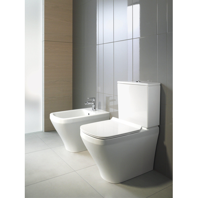 Duravit DuraStyle staand bidet met verdekte bevestiging 37x63cm met overloop met kraangat met wondergliss wit