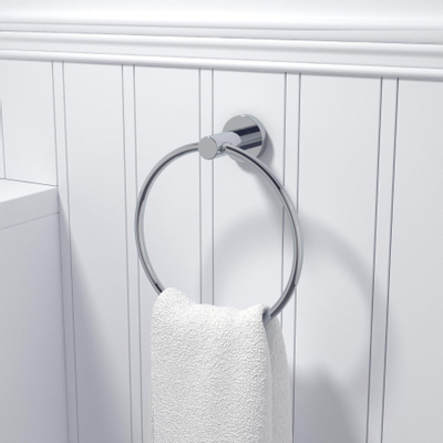 Ozean Eternal Handdoekring - rond - chroom