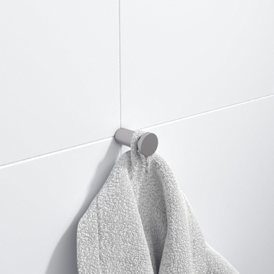 Ozean Eternal Handdoekhaak - enkel - rond - RVS SHOWROOMMODEL