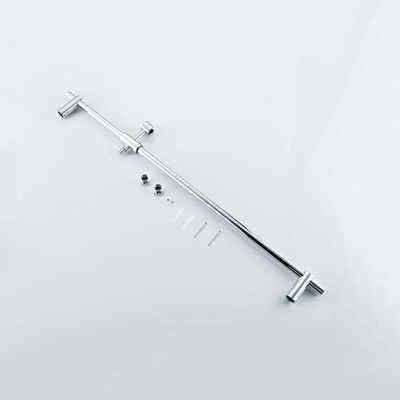 Fortifura Calvi douchekraan met glijstangset met staafhanddouche, metalen doucheslang chroom