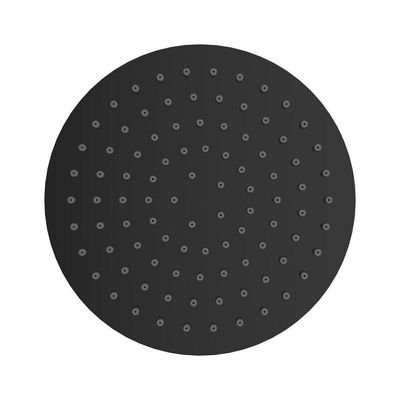 Wiesbaden Caral hoofddouche rond 20 x 1,2 cm mat zwart