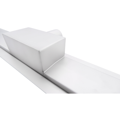 Fortifura Galeria Douchegoot - 90cm - zonder rooster - vloerflens - Geborsteld RVS PVD (RVS) OUTLETSTORE