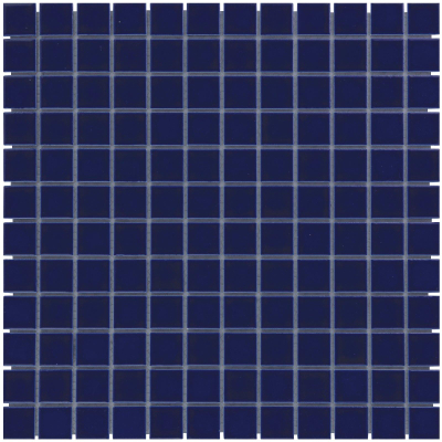 The Mosaic Factory Barcelona mozaïektegel - 30x30cm - wandtegel - Vierkant - Porselein Dark Blue Glans