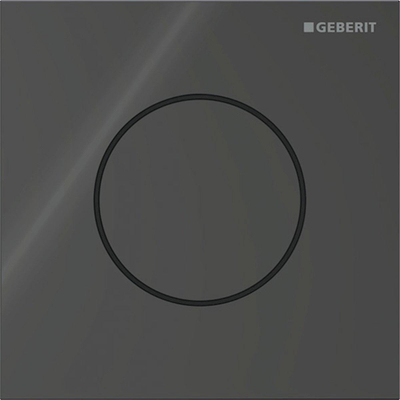 Geberit type 40 urinioir bedieningsplaat - pneumatisch - rond - zwart