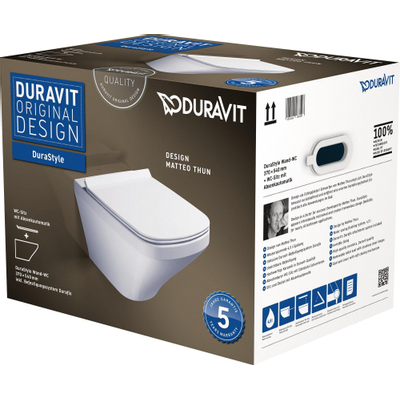 Duravit Durastyle pack wandcloset diepspoel zitting wit