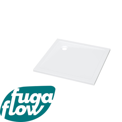 FugaFlow Efficiente Anta Douchebak - 80x80x4cm - vierkant - Acryl - glans wit