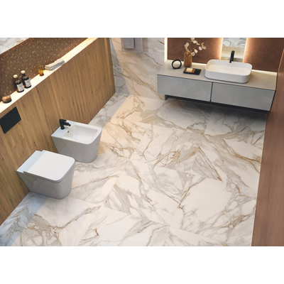 FAP Ceramiche Roma Stone Carrara Oro mat 80x80 rett