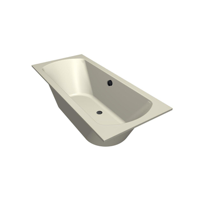 Xenz Lagoon ligbad - 180x80cm - met overloop - zonder afvoer - Acryl Pergamon