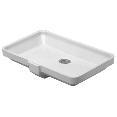 Duravit 2nd floor onderbouwwastafel zonder kraanvlak m. bevestiging 55.5x38cm m. WG wit