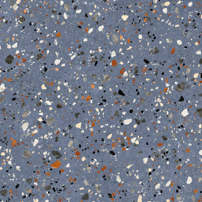 Prissmacer Cerámica Gobi wand- en vloertegel - 60x60cm - 10mm - Vierkant - gerectificeerd - Terrazzo - Blauw mat