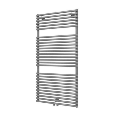 Plieger Florian Nxt M designradiator enkel horizontaal met middenaansluiting 1216x600mm 750W zilver metallic