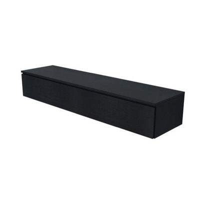 Arcqua Living Onderkast - 160x46x30cm - 2 lades - greeploos - gemelamineerd spaanplaat - oak black