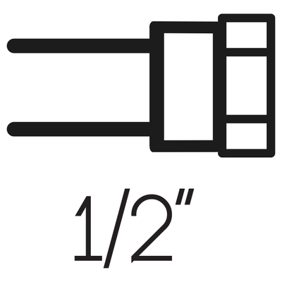 Differnz Doucheslang PVC 1.5 m zwart