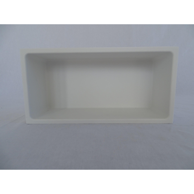 Crosstone by Arcqua Solid Alcove inbouwnis 30x15x10cm solid surface mat wit