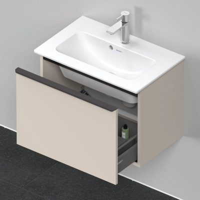 Duravit D-Neo wastafelonderkast 61x44x37.2cm 1 lade Taupe Mat