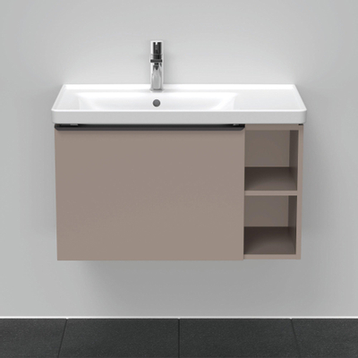 Duravit D-Neo wastafelonderkast 78.4x44x45.2cm 1 lade met softclose Basalt Mat