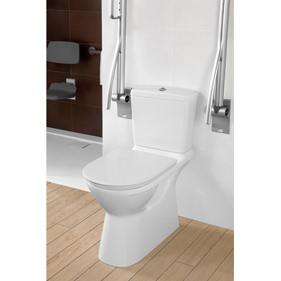 Villeroy & Boch O.novo duoblokreservoir + binnenwerk m. zijaansluiting links/rechts wit