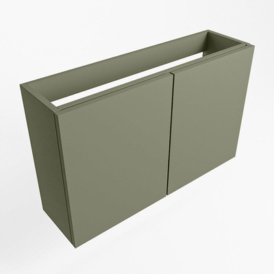 Mondiaz FOWY fonteinonderkast - 70x22x50cm - 2 deuren - push to open - softclose - Army