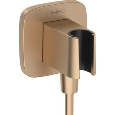 Hansgrohe Fixfit handdouchehouder incl.aansluitbocht Brushed Bronze