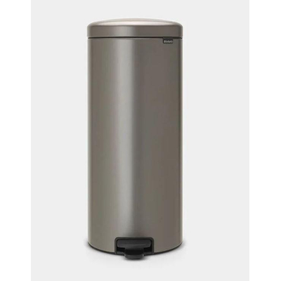 Brabantia pedaalemmer 30 liter newIcon met kunststof binnenemmer platinum