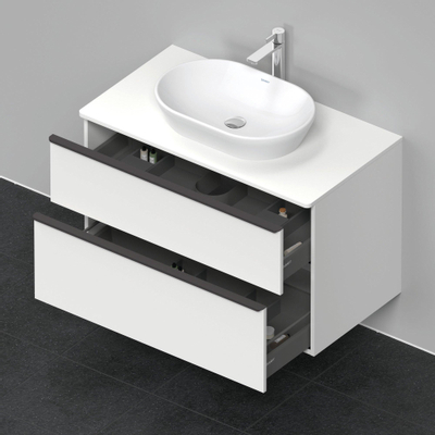 Duravit D-Neo wastafelonderkast 100x66.4x55cm 2 lades wit Mat