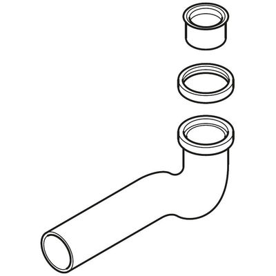 Villeroy & Boch sifon voor bidet met verlengde muurbuis