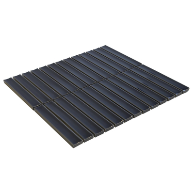 The Mosaic Factory Sevilla mozaïektegel - 29.6x29.9cm - wandtegel - Rechthoek - Porselein Blue-Grey Glans