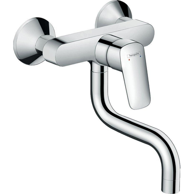 Hansgrohe Logis wand keukenkraan chroom